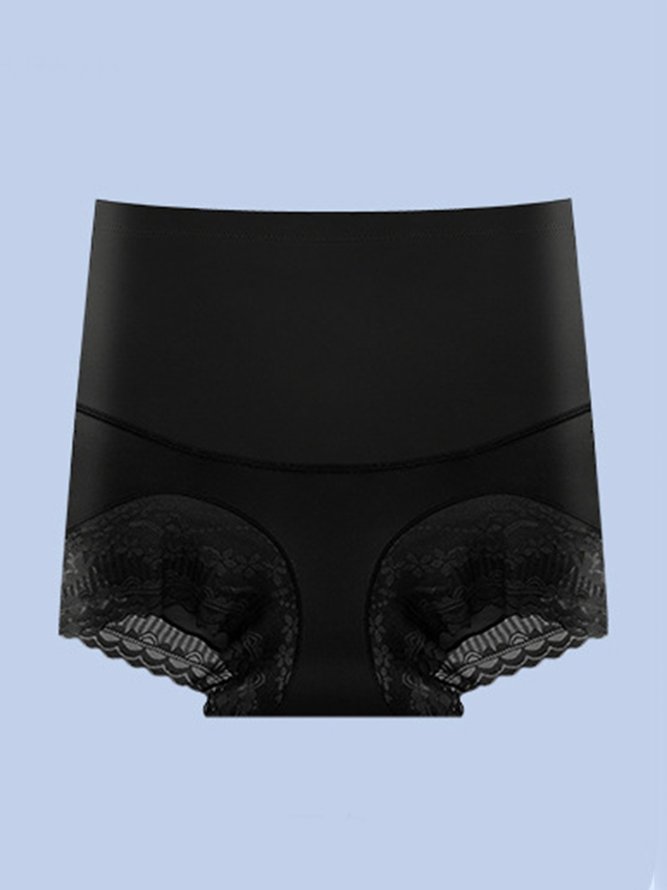 Sexy Lace Breathable Stretch Tummy Control High Waist Briefs