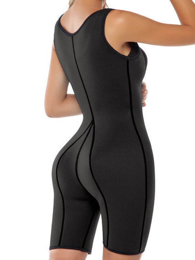 Women Sweat Suit Jump Suit Plus Size Shapewear