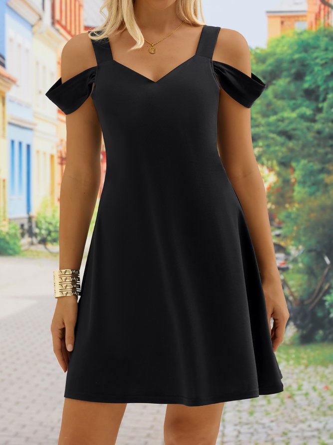 Urban Regular Fit Square Neck Knitted Dress