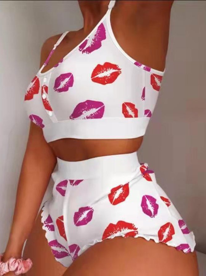 Printed Pattern Pajama Set