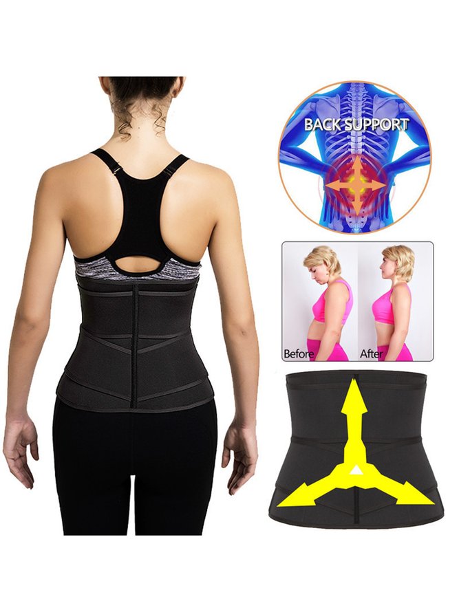 Fitness Sports Protection Velcro Zipper Belt Unisex