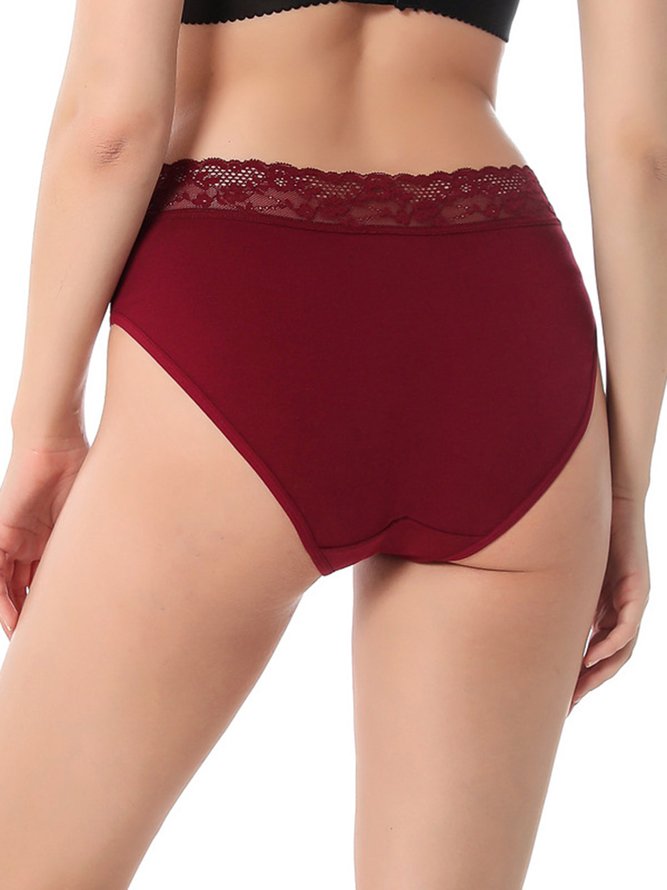 Sexy Lace Cotton Briefs