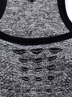 Plain Spaghetti Casual Sports Bra