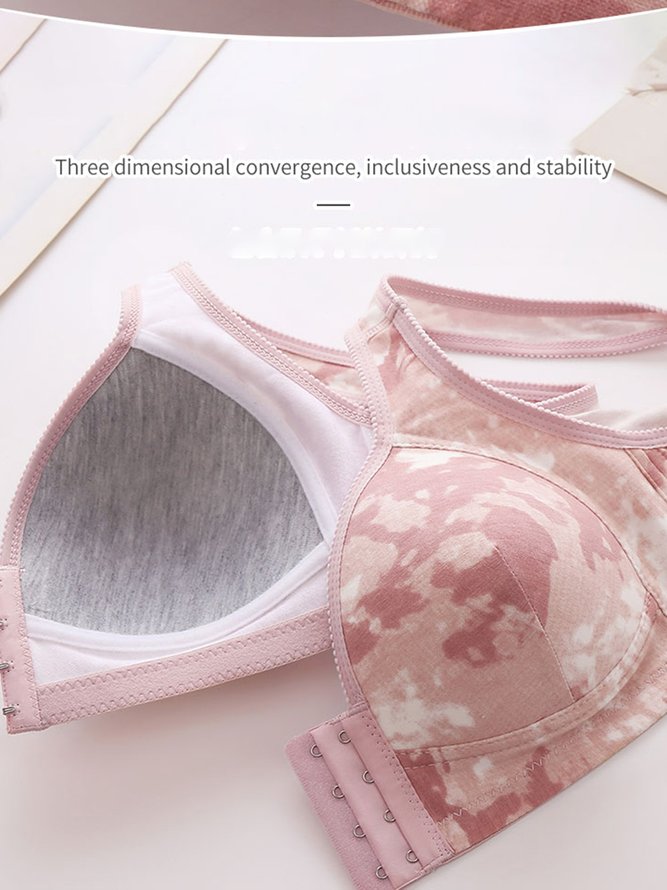 Printing Casual Tie-Dye Pattern Bra & Bralette