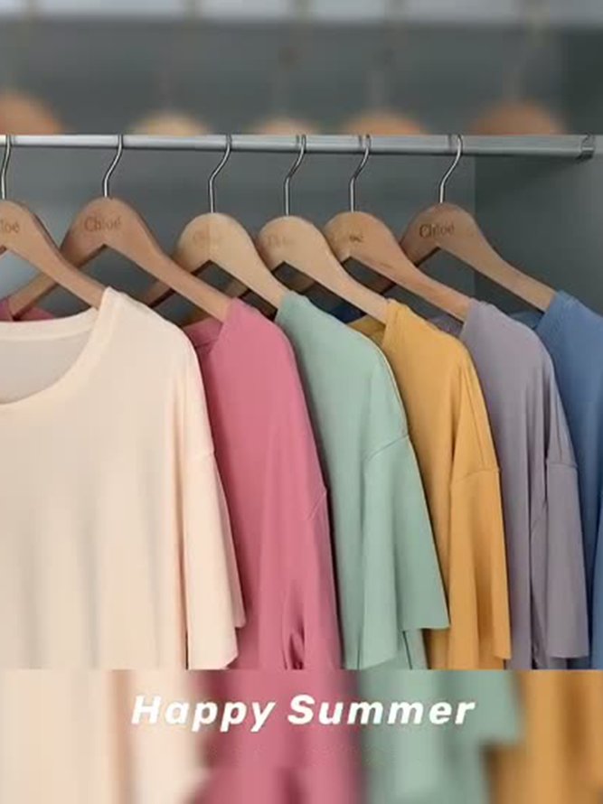 Breathable Comfortable Loose Casual T-shirt Nightdress