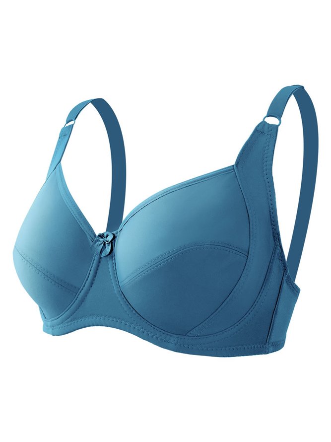 Breathable Plus Size D Cup Wired Bra