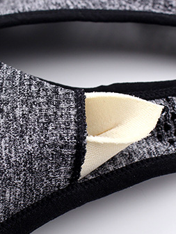 Plain Spaghetti Casual Sports Bra