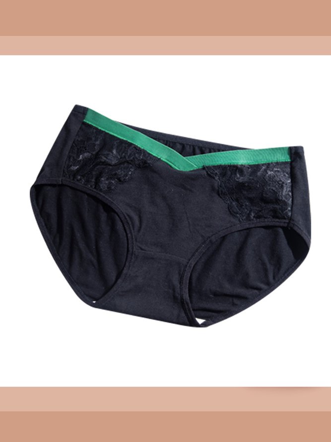 Floral Semi-Casual Lace Low Waist Support Panties