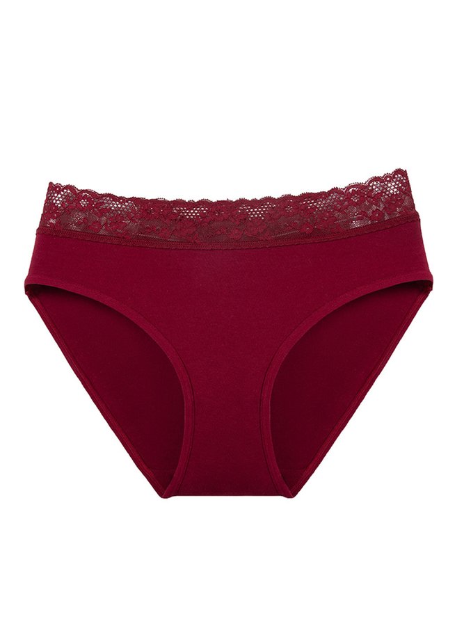 Sexy Lace Cotton Briefs