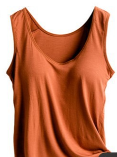 Sports Plain Cotton Sports Bra