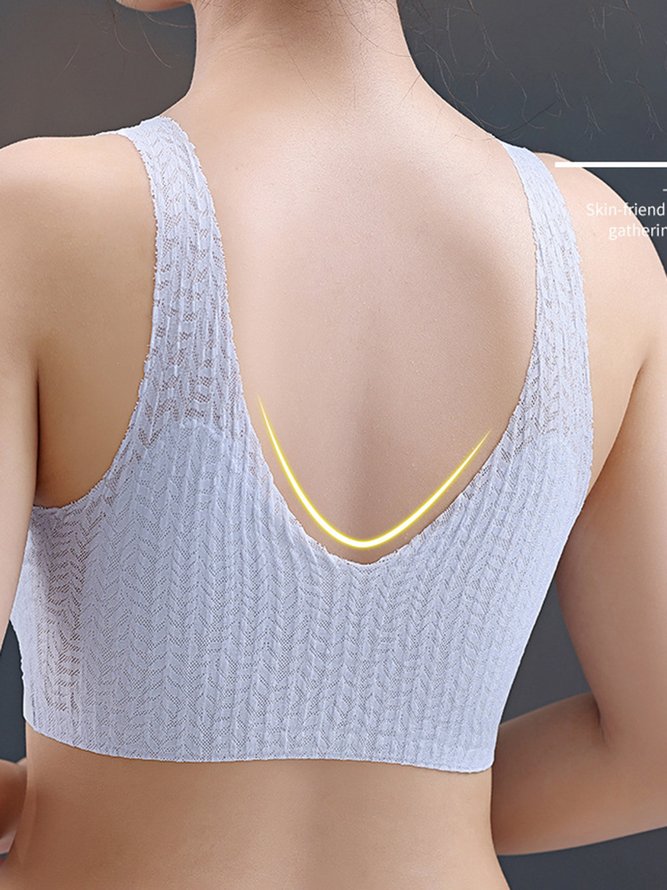 Breathable and comfortable non-marking big breasts vest style light underwear