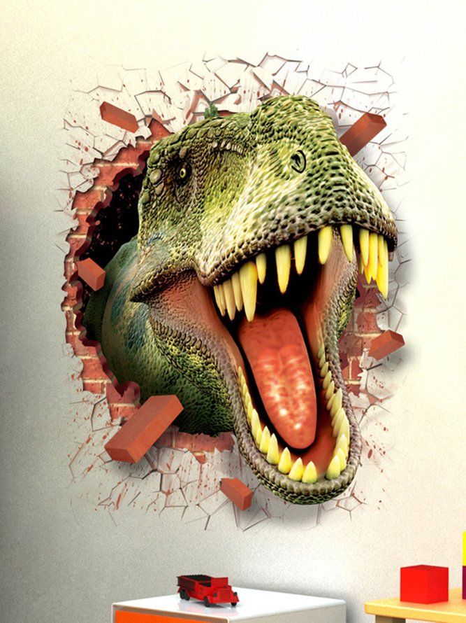 3D Creative Dinosaur Decorative Sticker Bedroom Wall Sticker