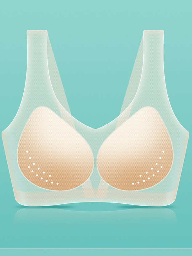 V Neck Plain Casual Sports Bra