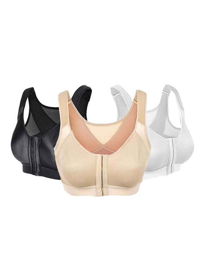 Sports Plain Jersey Sports Bra