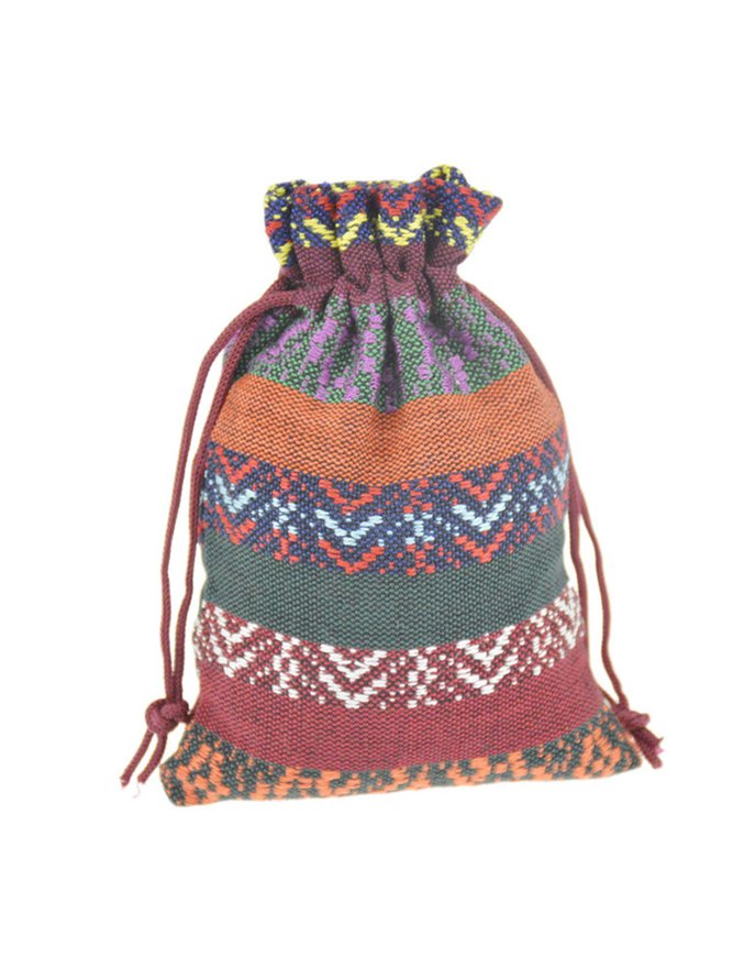 Ethnic Drawstring Storage Bag