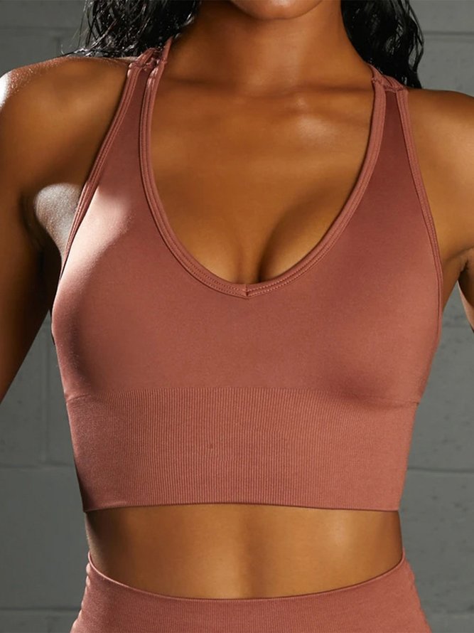 Seamless Yoga Clothing Set Beautiful Back Fitness Sports Yoga Sports Bra