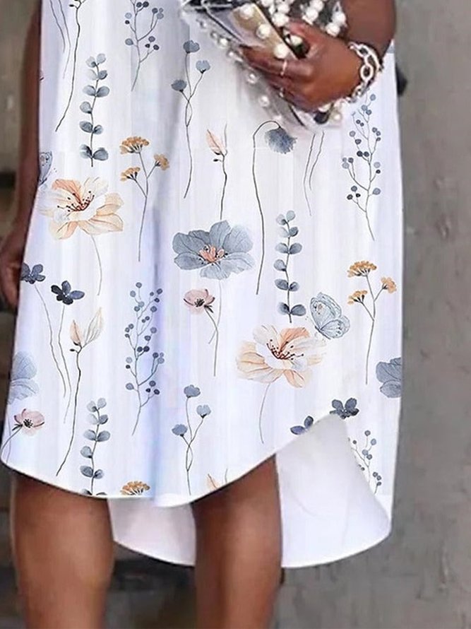 Loose Casual Shawl Collar Dress