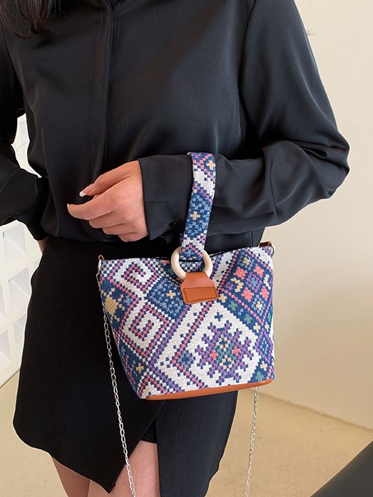 Casual Ethnic Pattern Cross Clutch Women's Coin Purse Ethnic Boho