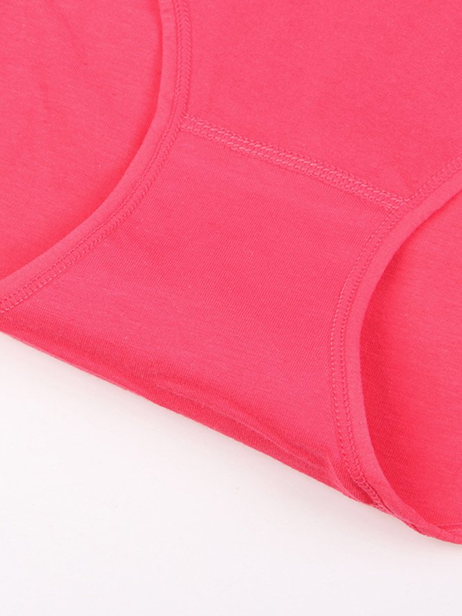 Floral Cotton High Waist Briefs