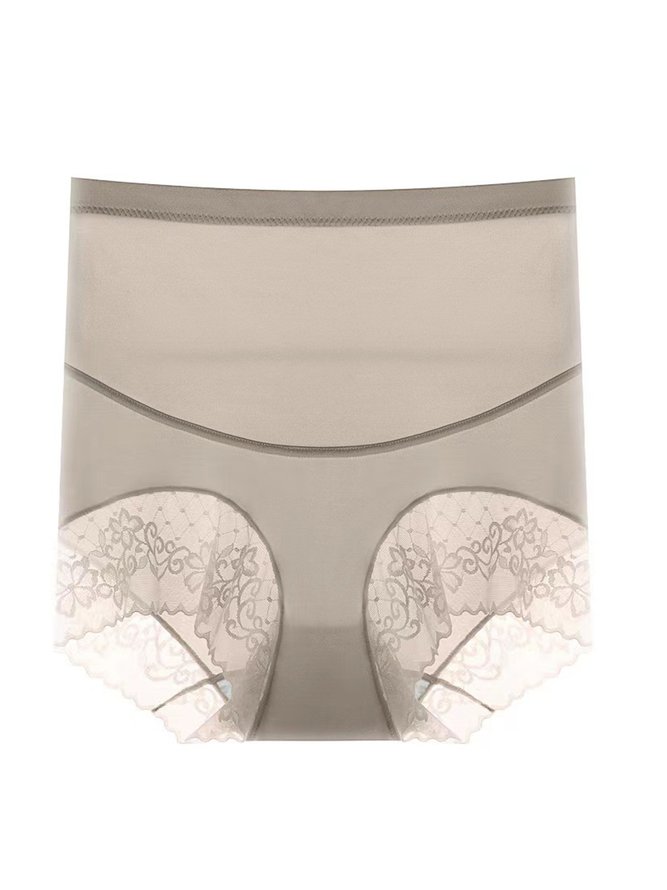 Breathable Lace High Elastic Seamless High Waist Panty