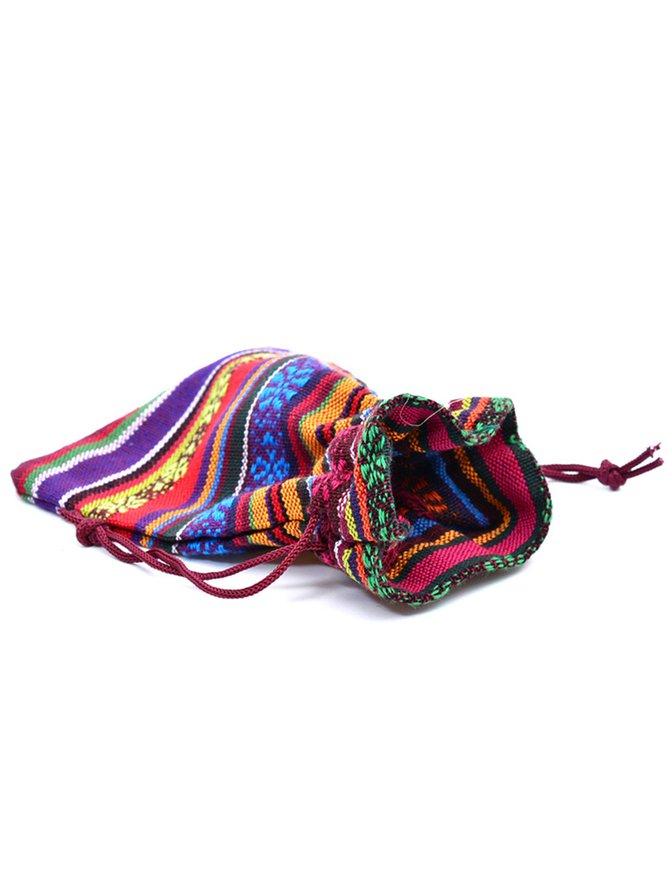 Ethnic Drawstring Storage Bag