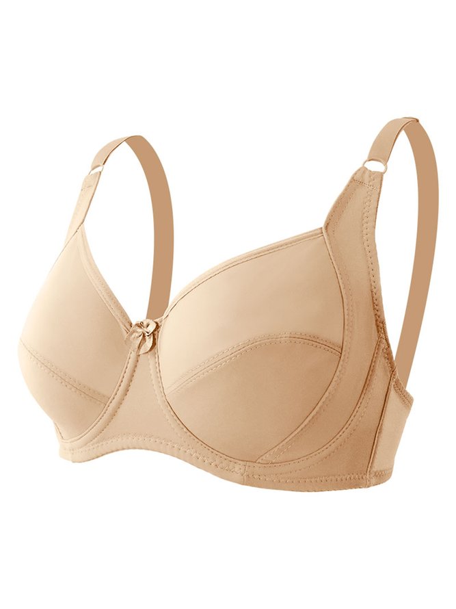 Breathable Plus Size D Cup Wired Bra