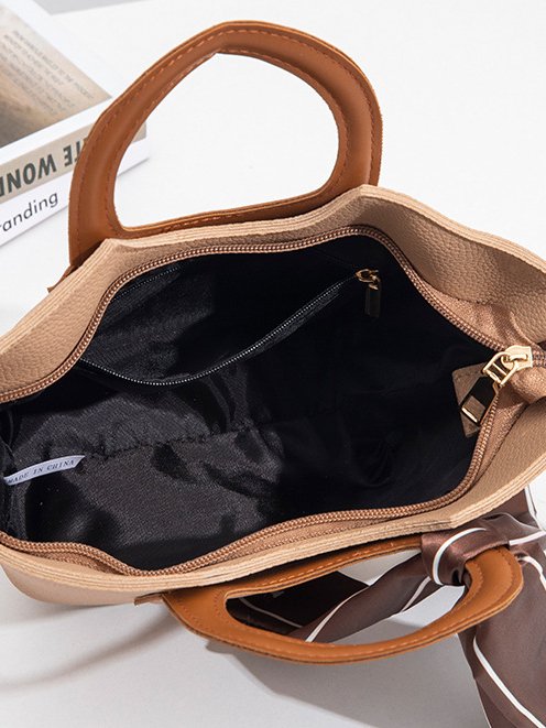 Urban Casual Simple Leather Handbag Messenger Bag Daily Women Jewelry