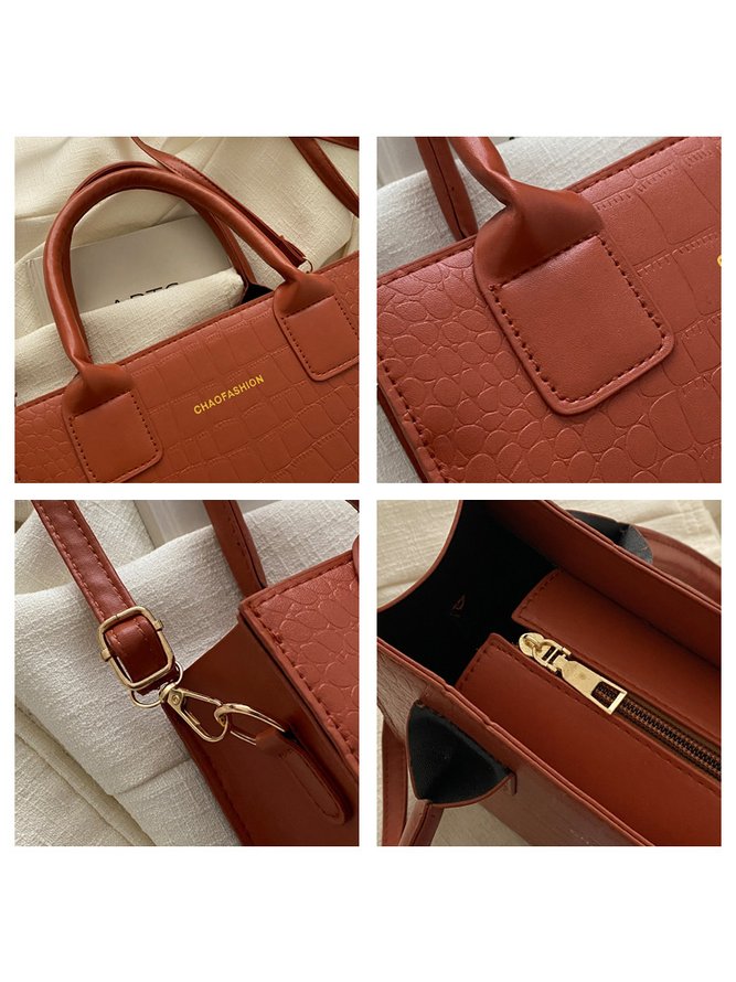 Urban Leather Stitching Clutch Messenger Bag Daily Casual Women's Bag