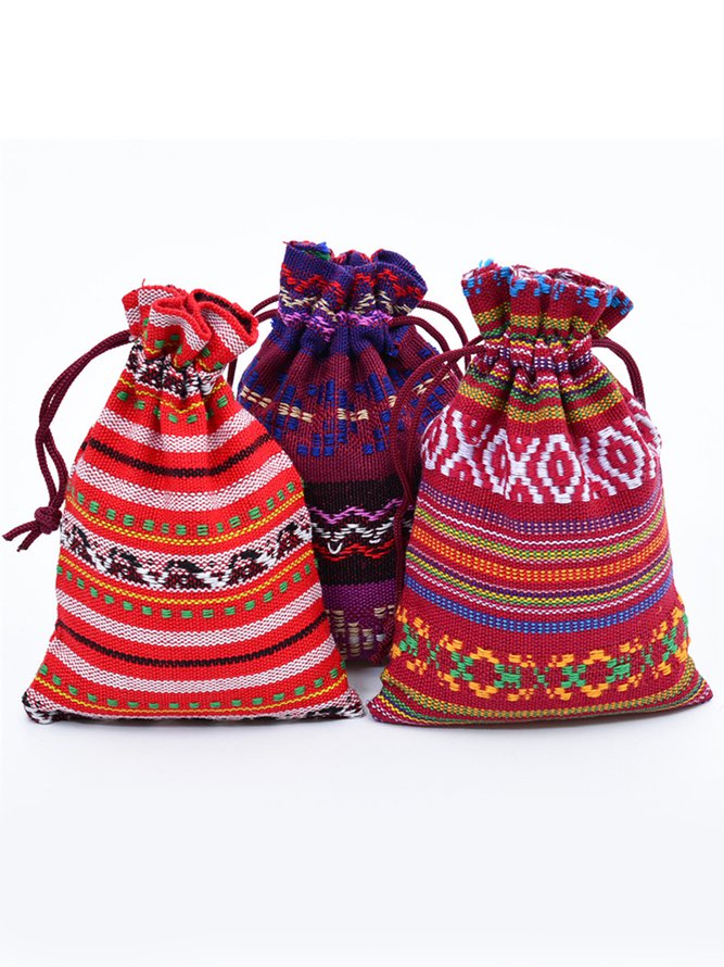 Ethnic Drawstring Storage Bag