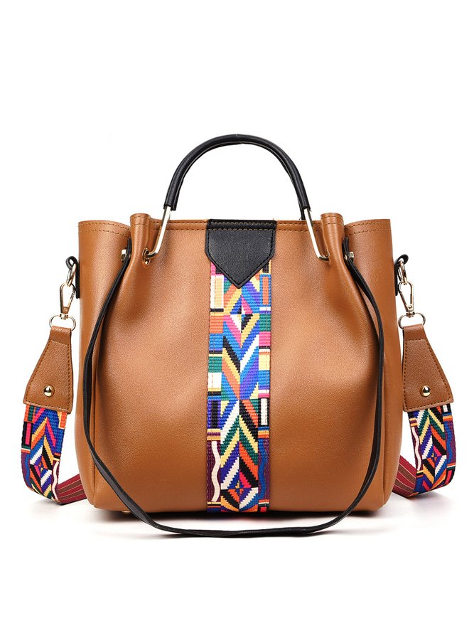 Casual Leather Handbag Set Business Ladies Bag