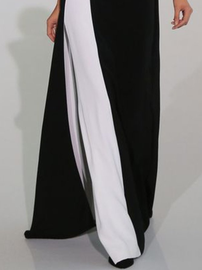 Cotton Cold Shoulder Weaving Prom Dress