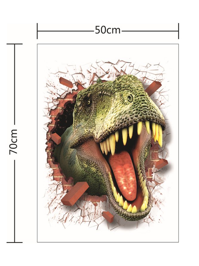 3D Creative Dinosaur Decorative Sticker Bedroom Wall Sticker