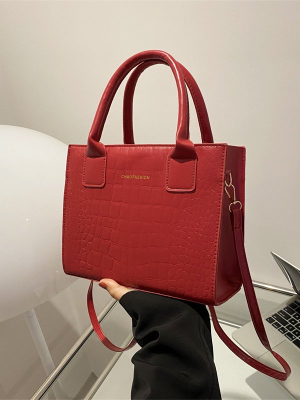 Urban Leather Stitching Clutch Messenger Bag Daily Casual Women's Bag