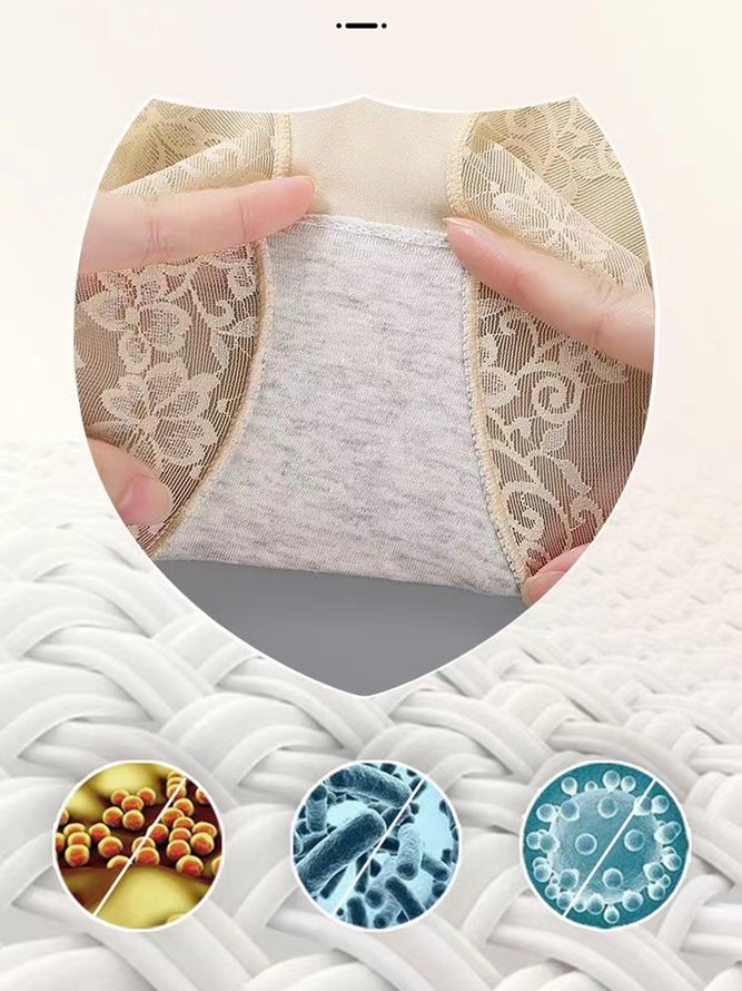 Breathable Lace High Elastic Seamless High Waist Panty