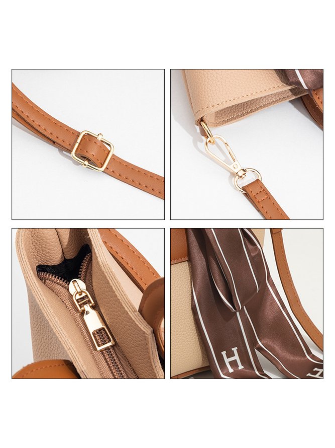 Urban Casual Simple Leather Handbag Messenger Bag Daily Women Jewelry