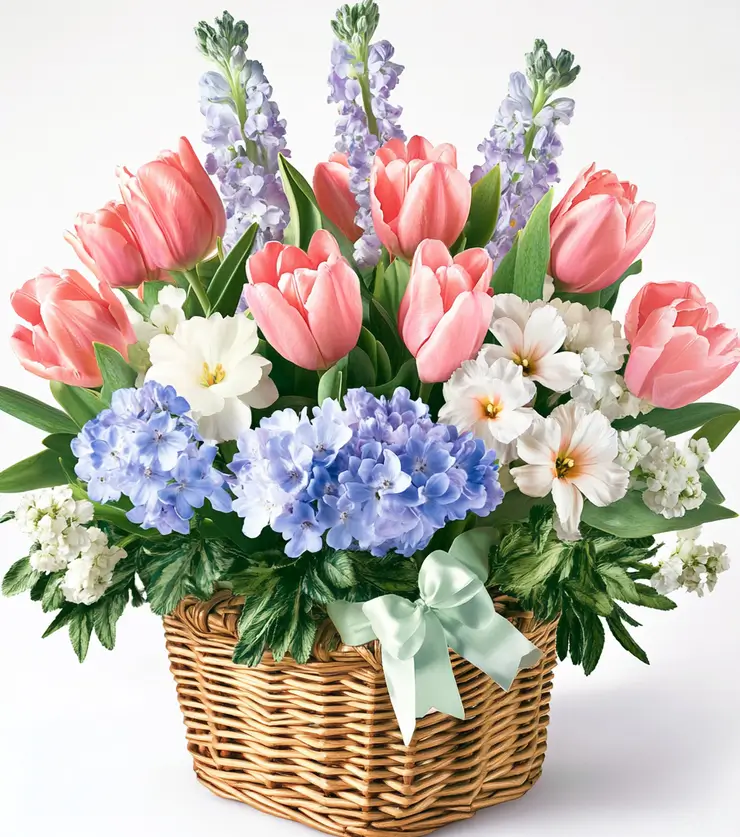 Easter Basket of Flowers