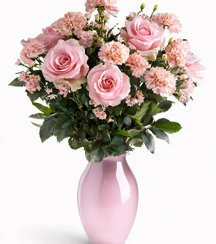 Elegant Arrangement of Pink Flowers