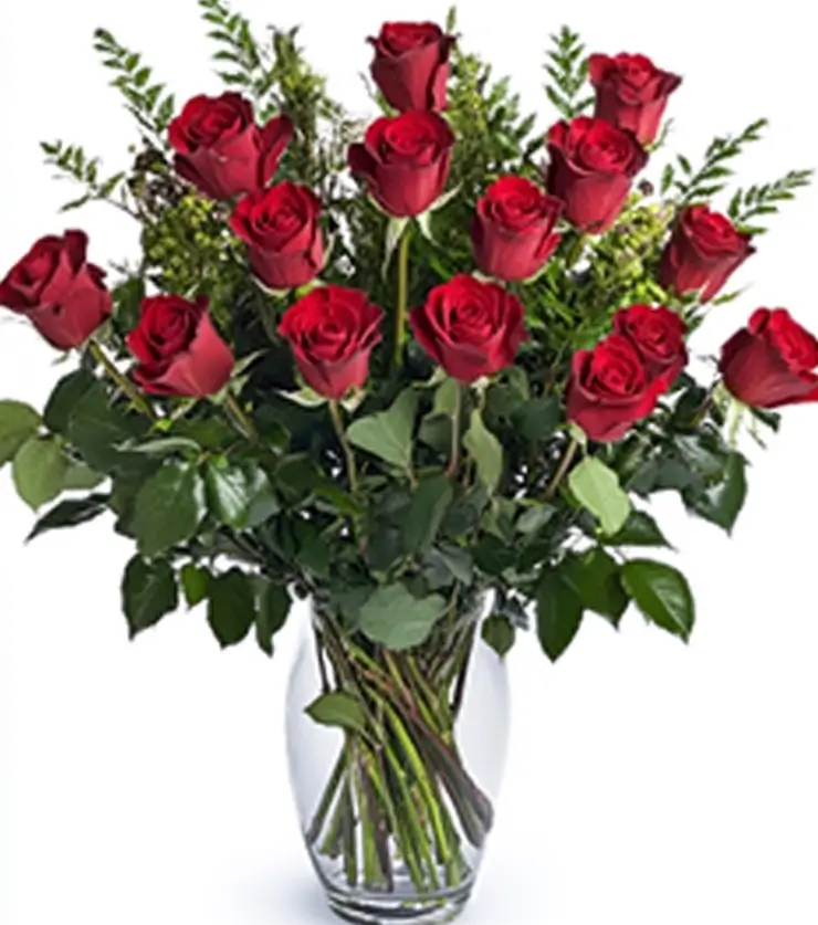 Twenty-Four Fabulous Red Roses