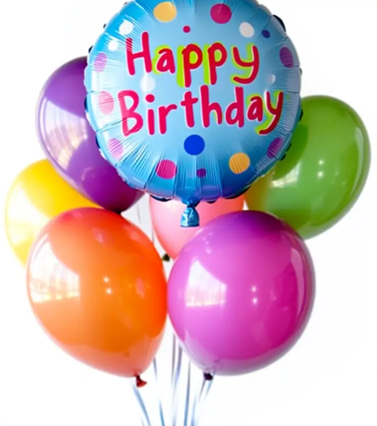 Assorted Birthday Balloons Bouquet