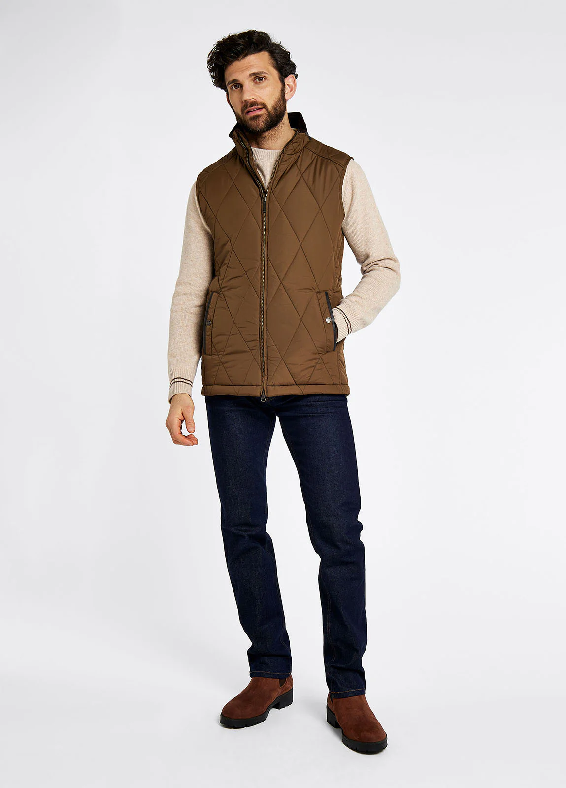 Colamber Men's Quilted Vest - Bronze - Sample