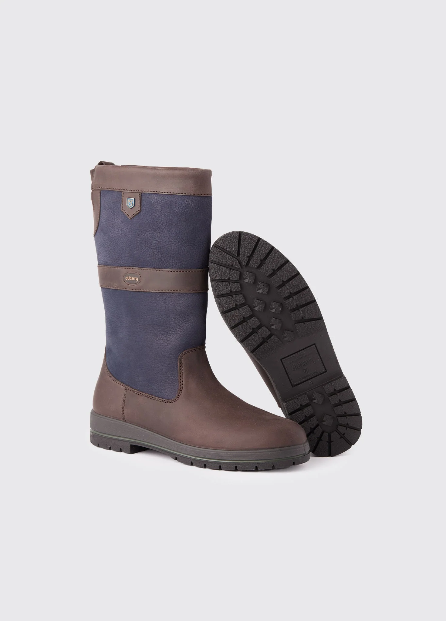Kildare Ladies ExtraFit™ Country Boot - Navy/Brown
