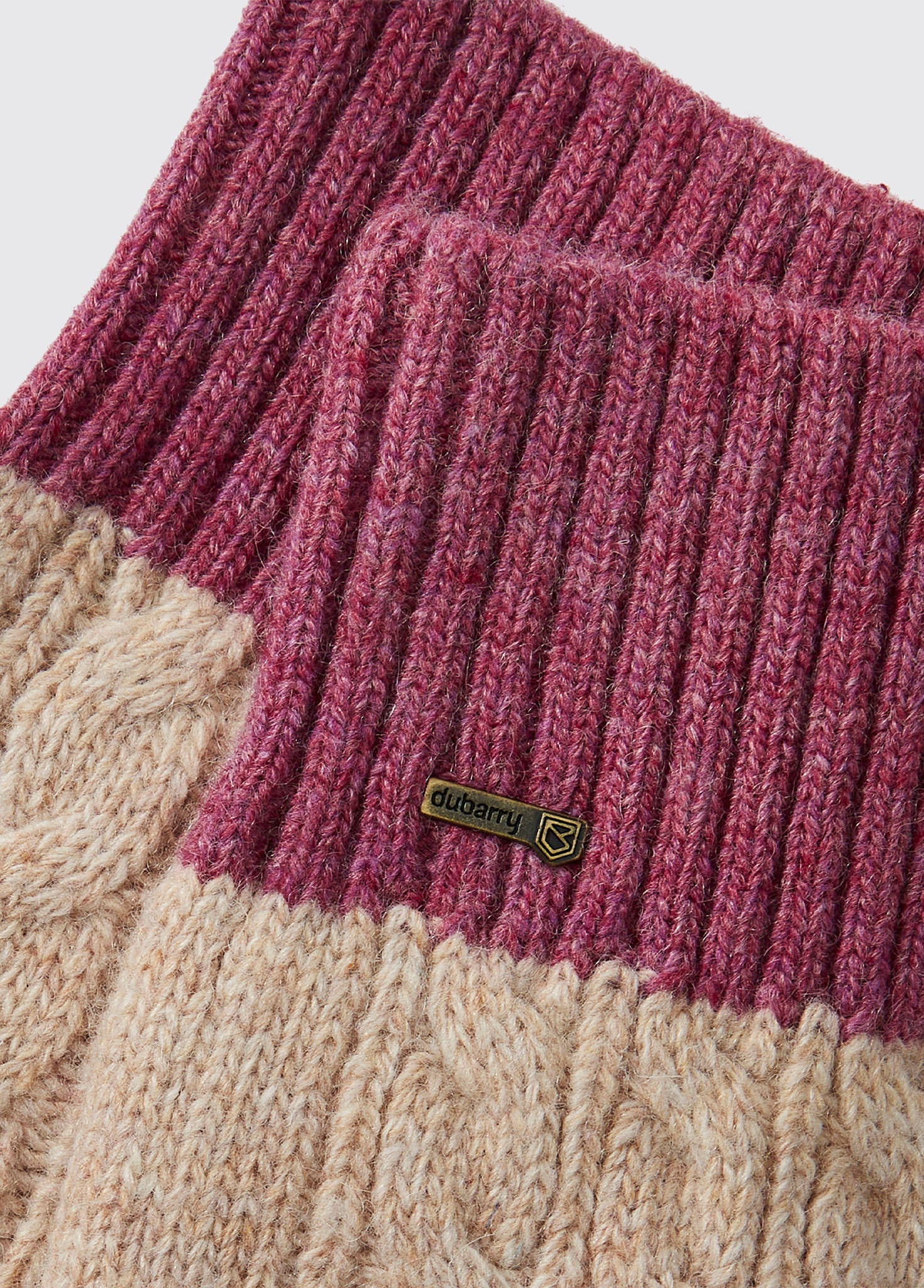 Ballyhide Knitted Gloves - Oat