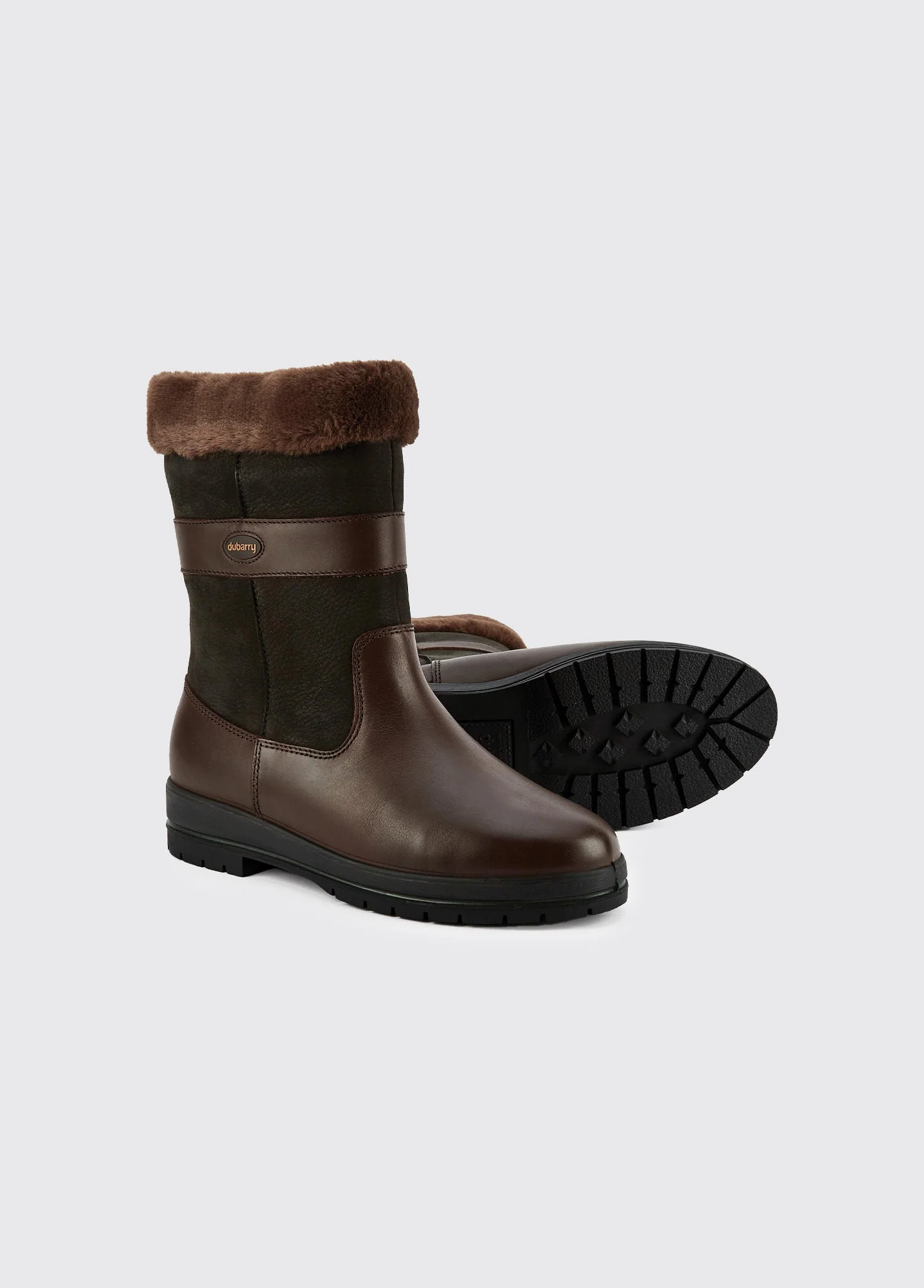 Foxrock Ladies Insulated Country Boot - Black/Brown