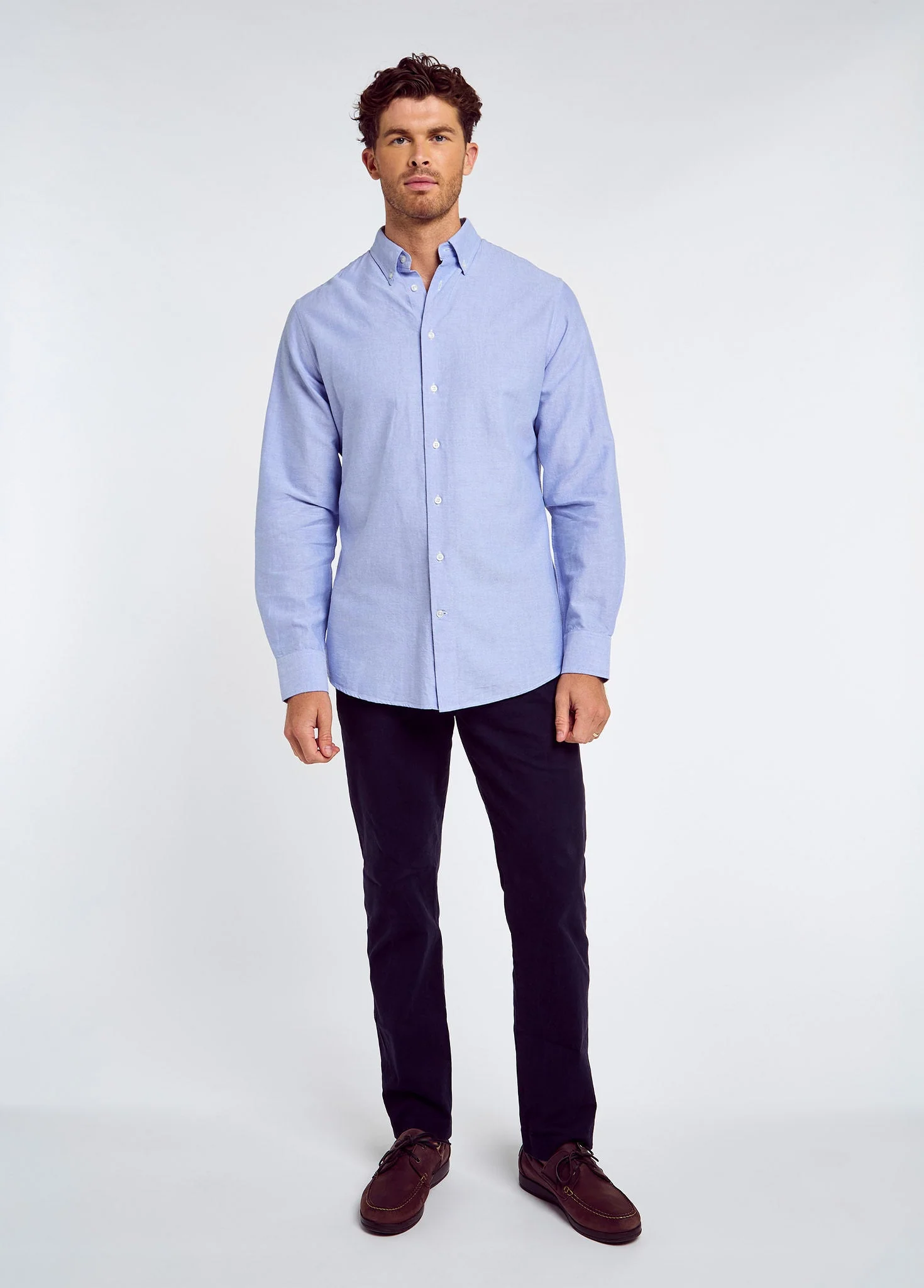 Clontarf Men's Oxford Shirt - Blue Multi