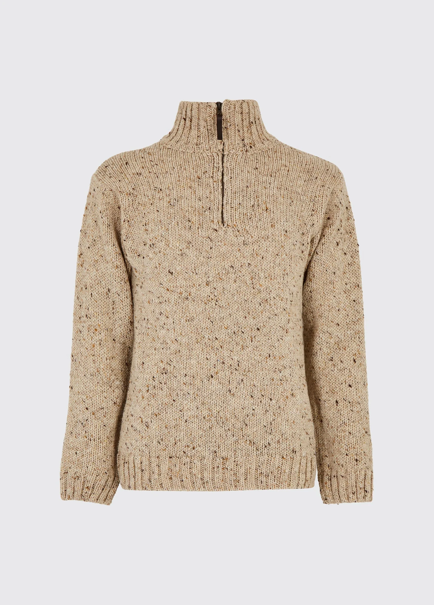 Callaghan Men's Irish Knit Donegal Sweater - Stone