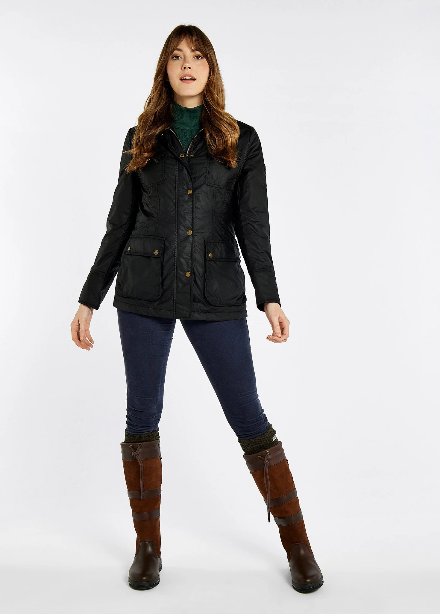 Munsboro Waxed Cotton Jacket - Black