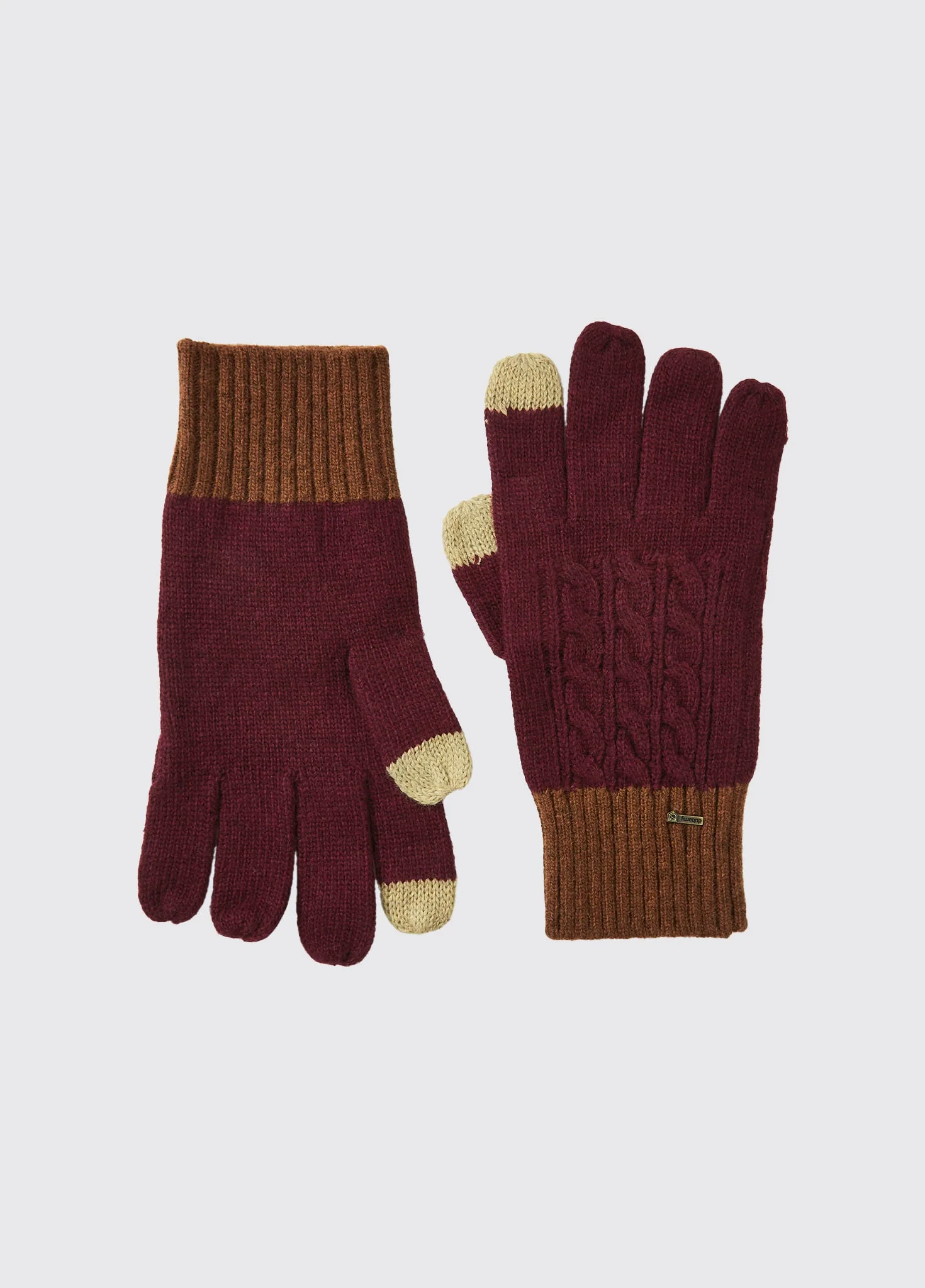 Ballyhide Knitted Gloves - Ox Blood