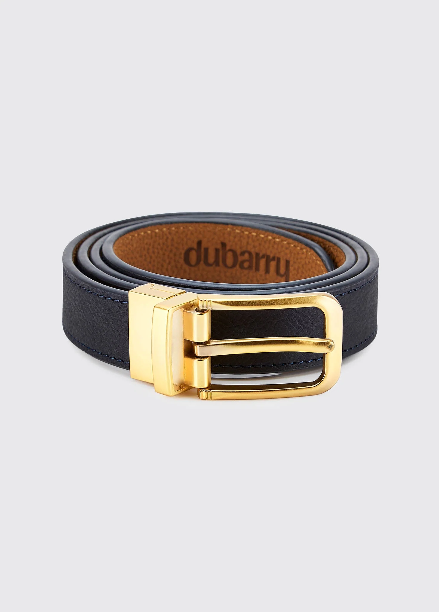 Foynes Leather Belt - Navy/Multi