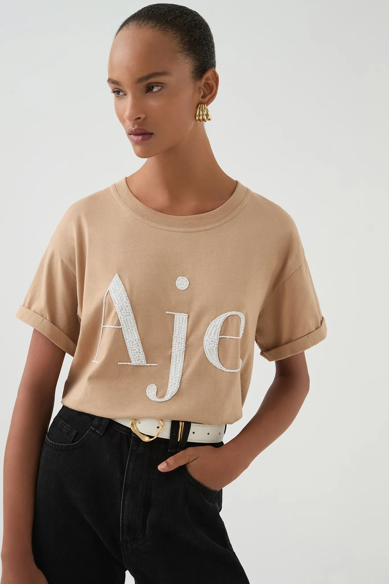 Beyond Embellished Logo Tee