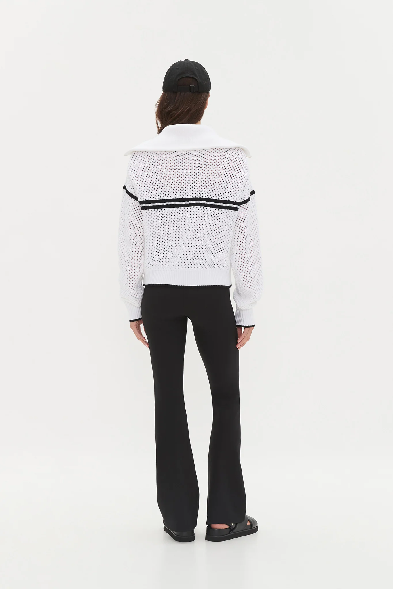 Contrast Zip Knit Jumper 414